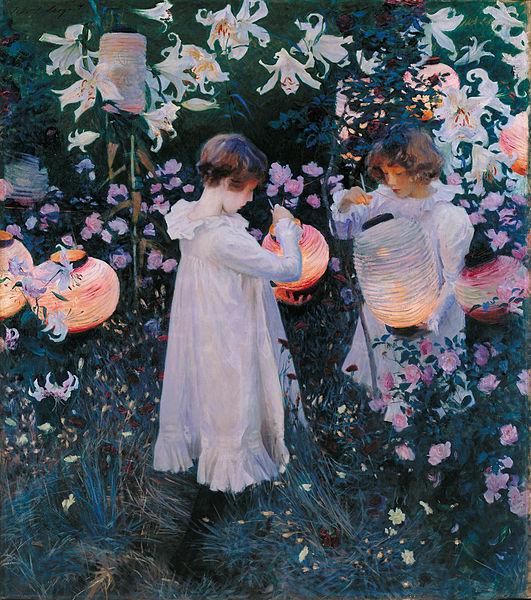 John Singer Sargent Carnation Lily Lily Rose Norge oil painting art